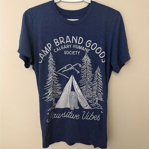 Camp Brand Goods Women's Blue Short Sleeve Tee
